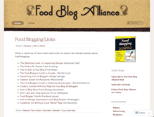 Tablet Screenshot of foodblogalliance.com